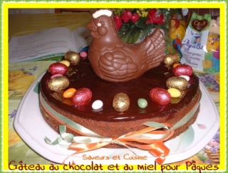 Gâteau au chocolat et miel de Pâques Paques11