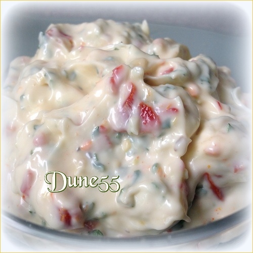 Pointes d'asperges croustillantes au parmesan - Sauce Aïoli citron et tomates séchées Yyssh710