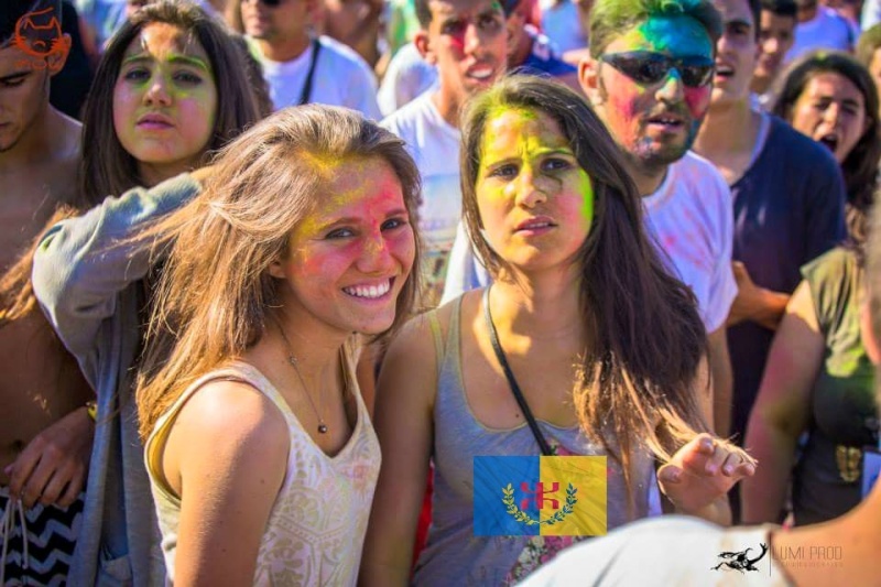 Holi festival of Colors Bejaia 13 juin 2015. La Kabylie  moderne et laïque. Le cauchemar des islamistes.  517