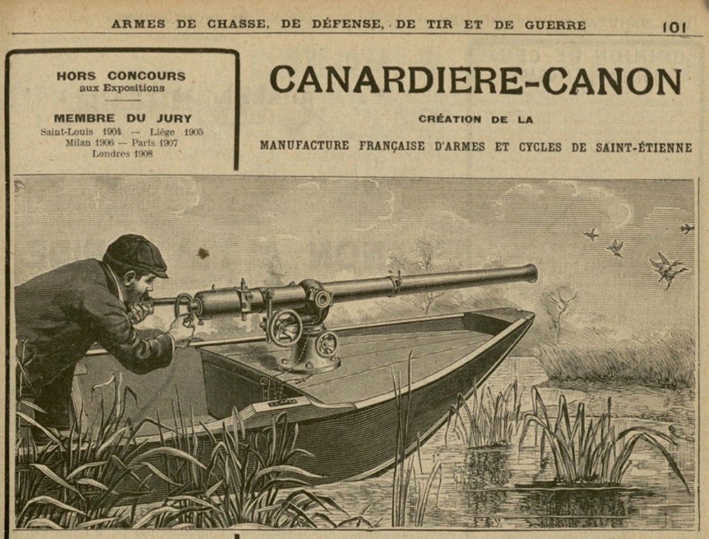 présentation de ma Canardière cal 4 (marque Darne?) Canard10