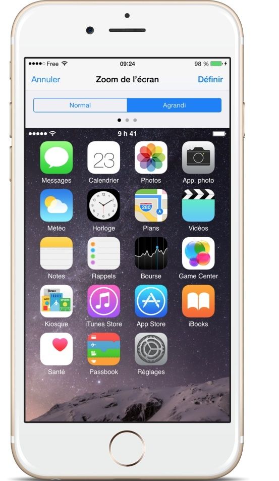 [Solutions & Astuces] Voici comment agrandir vos icônes sur l’iPhone 6 plus Captur12