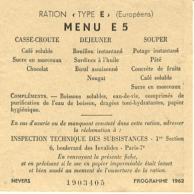 [France] Les boites de ration type 1946 et type 1951. 10373910