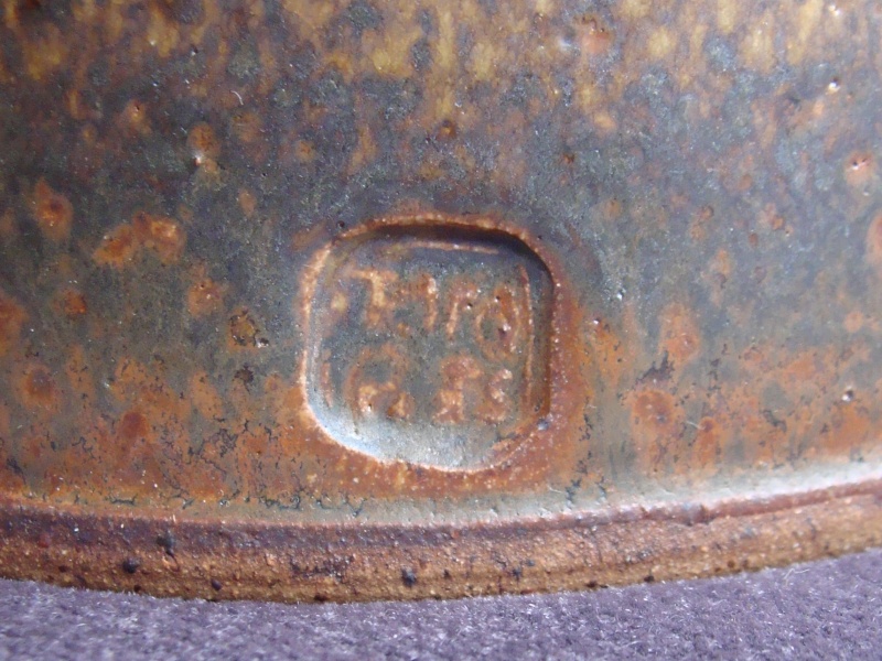 Substantial lidded casserole with glazed over mark Dsc05534