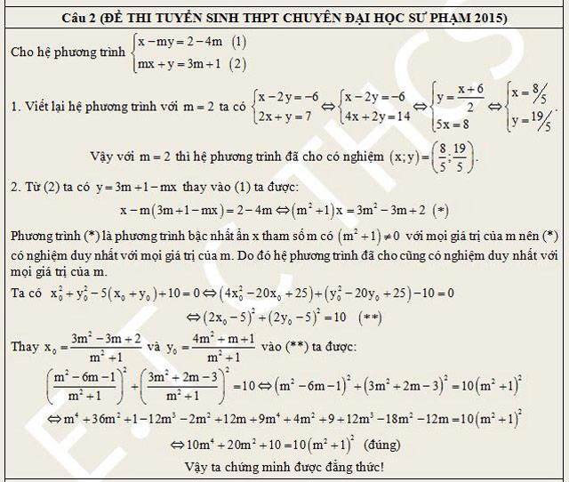 Đề và đáp án thi vào lớp 10 môn Toán các tỉnh, thành năm học 2015 - 2016 2-cau210