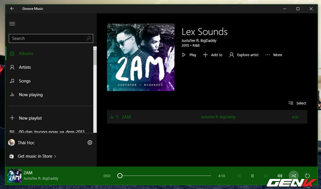 Toàn tập về ứng dụng Groove Music trên Windows 10 Toan-t11