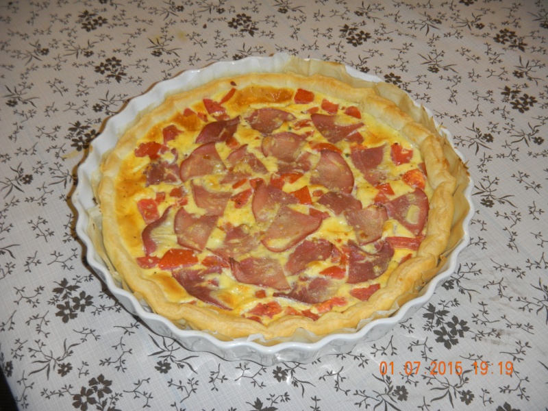 tatre tomate bacon - Tarte tomate-mais-bacon 00212