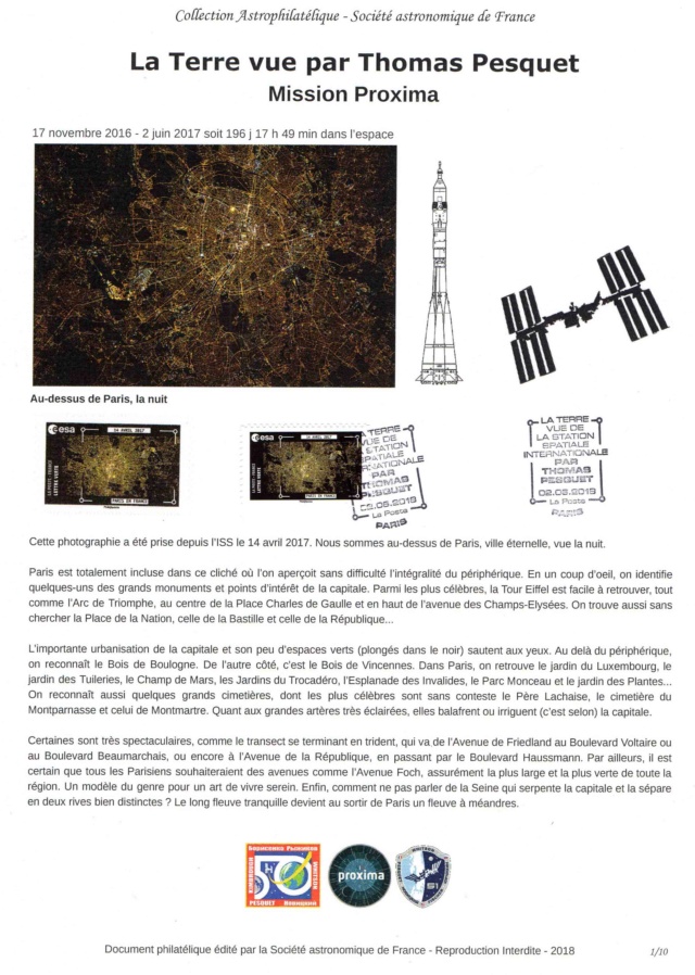 Carnet de timbres Thomas Pesquet - 4 juin 2018 2018_022