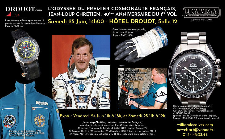 [Enchère] L'odyssée d'un cosmonaute : Jean-Loup Chrétien - 25 juin 2022 Pub_je10