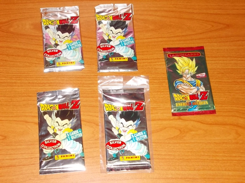 lotto 5 pacchetti figurine dragonball z 4 silver 2002 1 2009 verde sigillati 56111