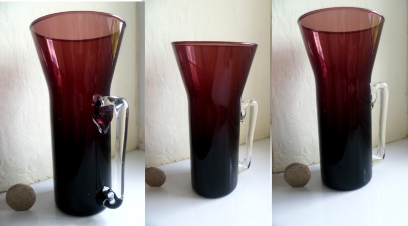 Modernist Cranberry Glass Glass Acran11