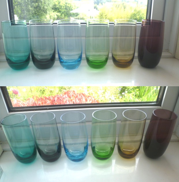 6 1950-1960's Individual colour tumblers Maybe R. S. W. Atumbl11