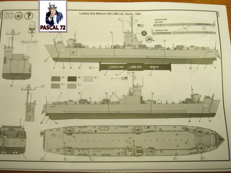  U.S. Navy Landing Ship Médium (Early) au 1/144 par pascal 72 de Revell Img_3734