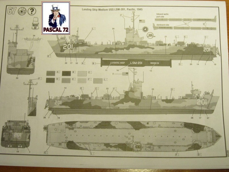  U.S. Navy Landing Ship Médium (Early) au 1/144 par pascal 72 de Revell Img_3738