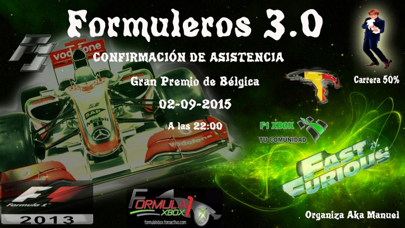  F1 2013 / CONFIRMACION GP DE BÉLGICA/ CTO. FORMULEROS 3.0 / Miércoles , 02 de Septiembre a las  22:00 horas Confir54