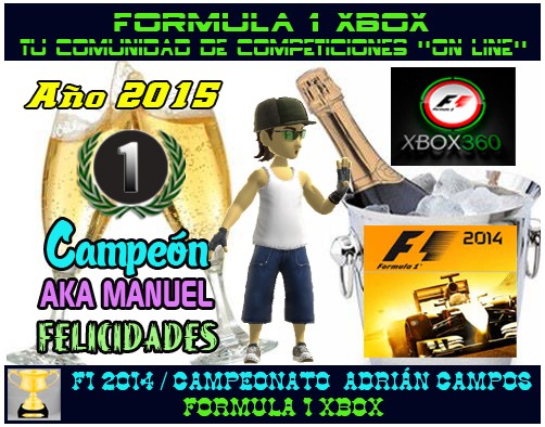 F1 2014 / CAMPEONATO ADRIÁN CAMPOS / CAMPEÓN Y PODIUM FINAL / AÑO 2015  F1-pod11