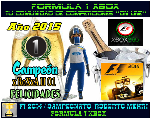 F1 2014 / CAMPEONATO ROBERTO MEHRI / CAMPEÓN Y PODIUM FINAL / AÑO 2015. F1-pod16