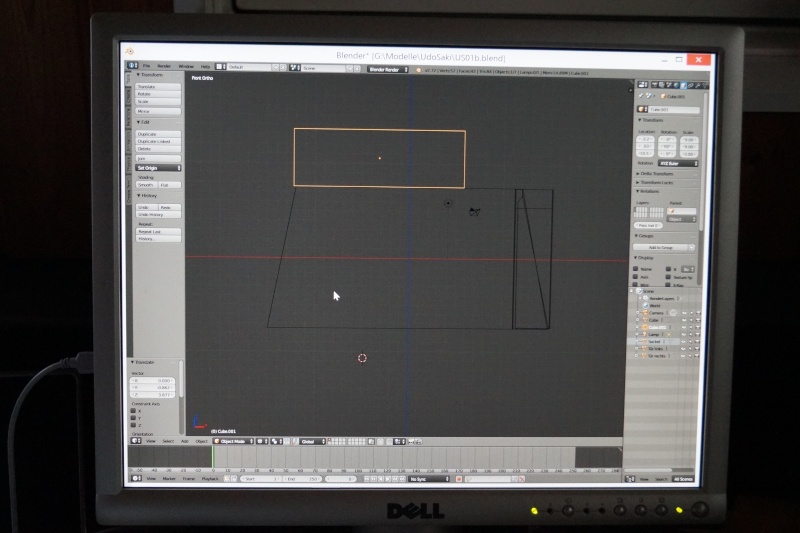 Der japanische Leuchtturm Udo Saki als 3D Modell - Fertig Dsc02234