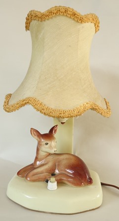 Crown Lynn bambi lamp for gallery  Cl_bam10