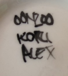 pottery - For gallery two more marks - Alex and Evergreen Pottery Koru_a11
