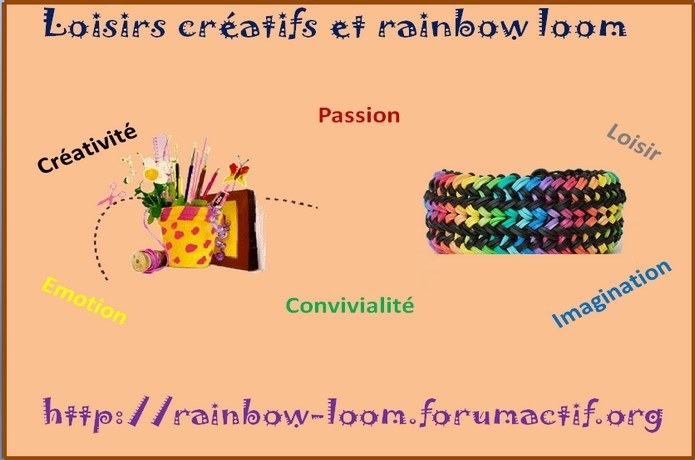 Loisirs créatifs et rainbow loom 