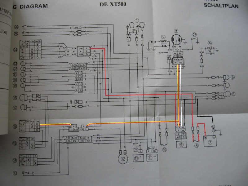 eclairage - Allumage-Eclairage-Charge-Signalisation-xt500 : Compréhension des circuits électriques - Page 2 Circui11