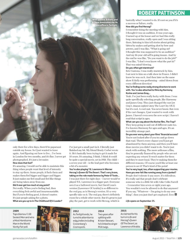 NEW ROBERT PATTINSON INTERVIEW WITH TOTAL FILM 23710