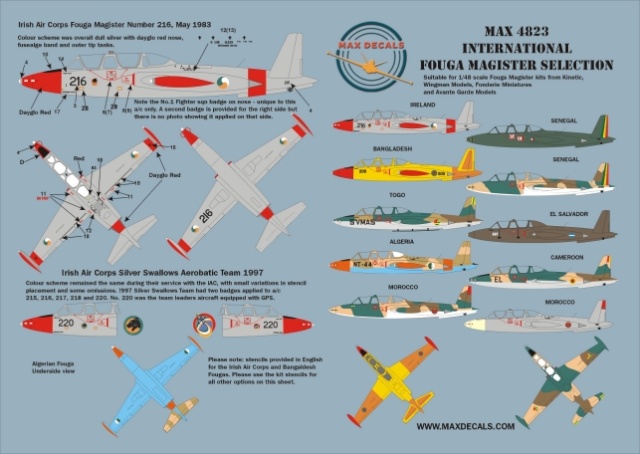 1/48 - Fouga magister - Kinetic  Max48211