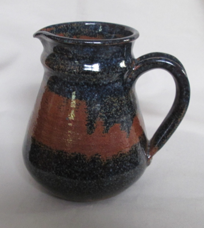 Speckled blue brown Jug Img_2827