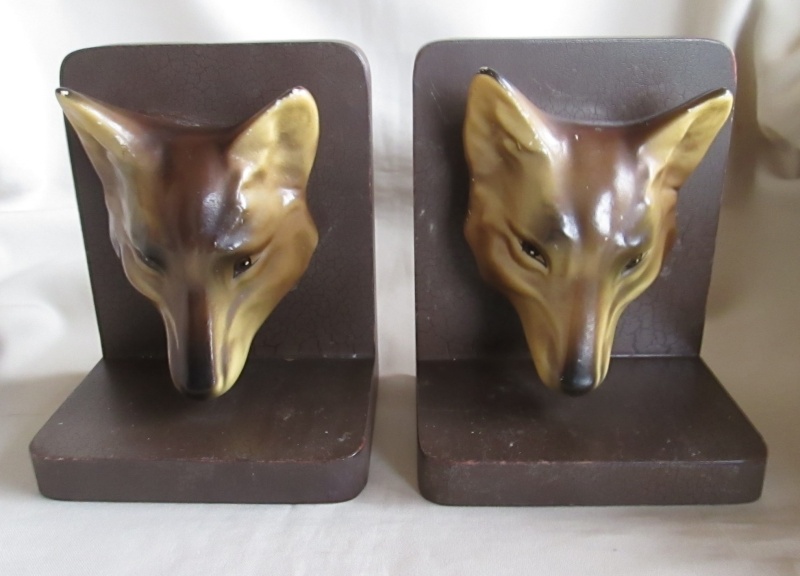 bookends - Royal Oak Fox Bookends Img_3237