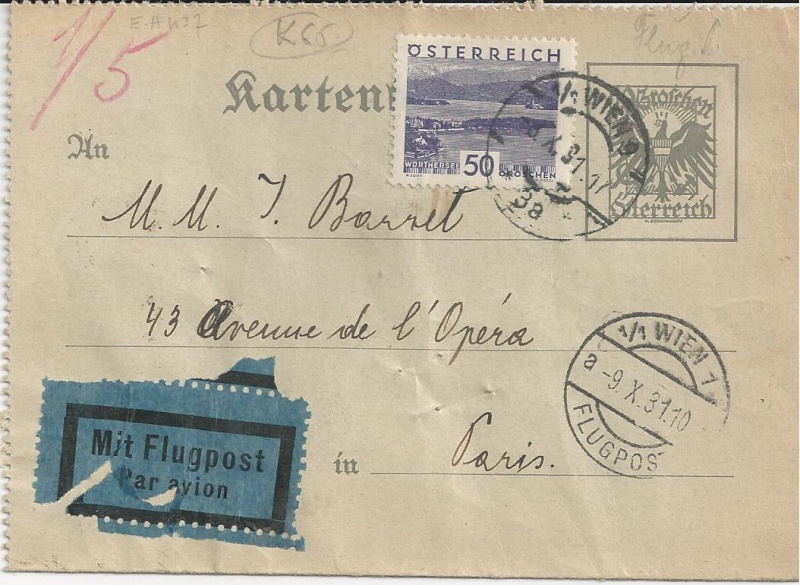 Österreich - Bedarfspost Ganzsachen Österreich 1925-1938 Bild_117