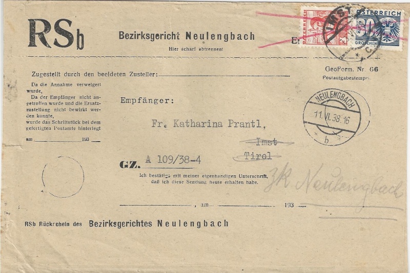 flugpost - Österreich im III. Reich (Ostmark) Belege - Seite 6 Bild_524