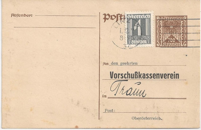  - Briefe / Poststücke österreichischer Banken - Seite 3 Bild_618