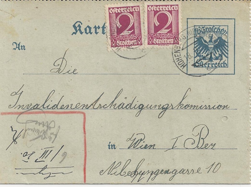 Österreich - Bedarfspost Ganzsachen Österreich 1925-1938 Bild_712