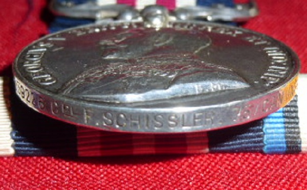 CORP. / LIEUT. F. SCHISSLER, MC, MM, 75TH BATTALION C.E.F. Mc_mm_13