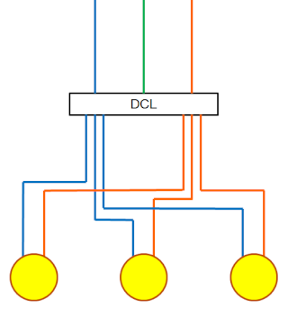 Branchement luminaires sur DCL Dcl10