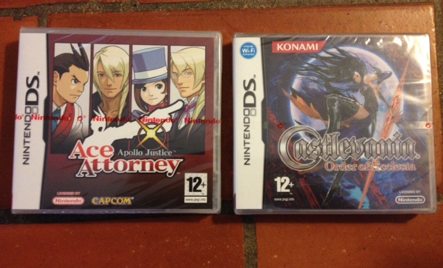 [VDS/ECH] ACE ATTORNEY + CASTELVANIA Ooe DS NEUF SS BLISTER Fullsi28