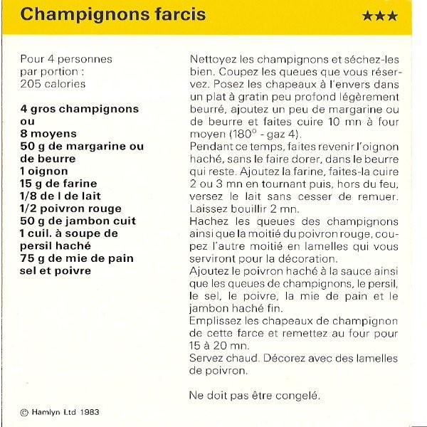  champignons farcis 30665811