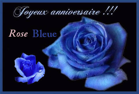Joyeux Anniversaire Rose Bleue Joyeux Anniversaire Rose Bleue