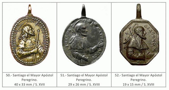 Recopilación medallas Santiago el Mayor. Notas iconográficas Santia10