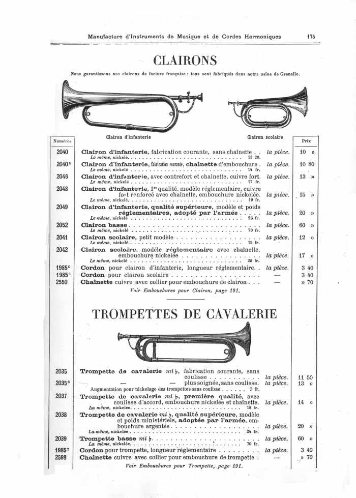 Les instruments de musique : caisses - tambours - clairons - trompettes  Thibou10