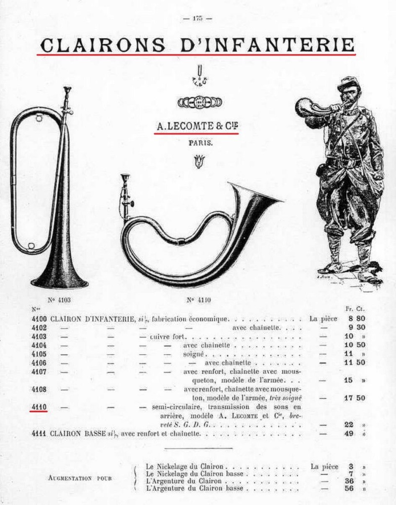 Les instruments de musique : caisses - tambours - clairons - trompettes  Ullman13