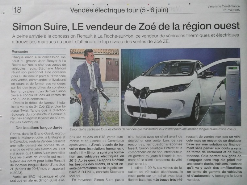 Ouest France Vendée - supplémént 24 pages spécial Vendée Electrique Tour 2015 Dscf8717