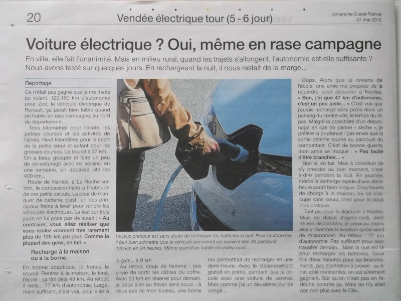 Ouest France Vendée - supplémént 24 pages spécial Vendée Electrique Tour 2015 Dscf8812