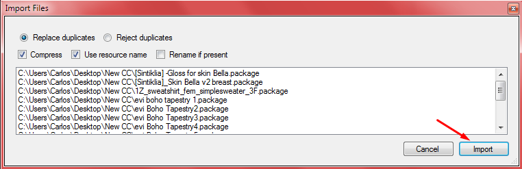 How to merge .package files. Screen19