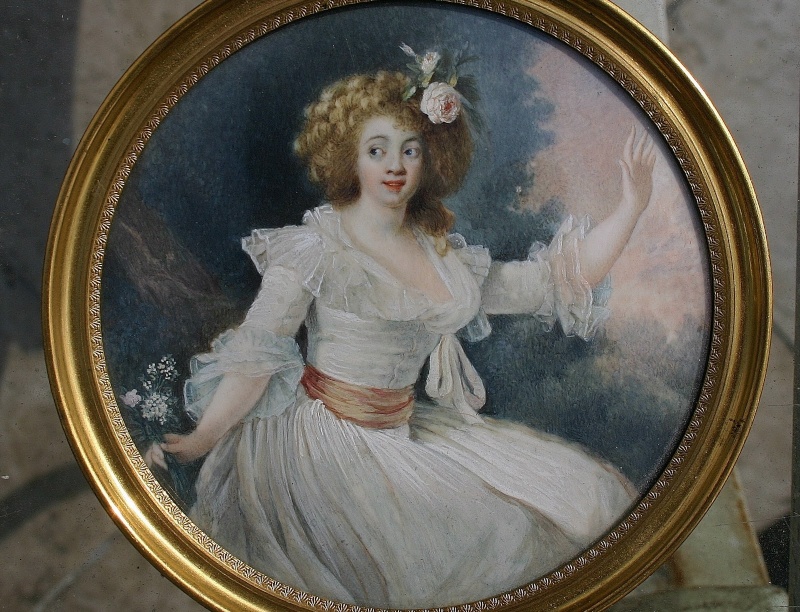 Louise-Rosalie Lefèbvre, Mme Dugazon (1755-1821) Miniat10