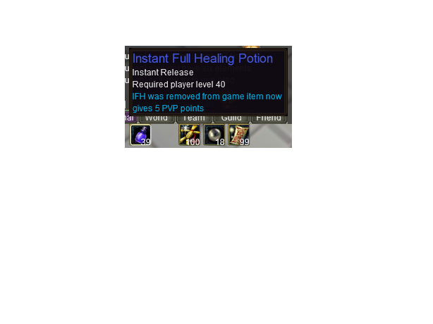 What happen to my IFH Potion ? :/ Repoty11
