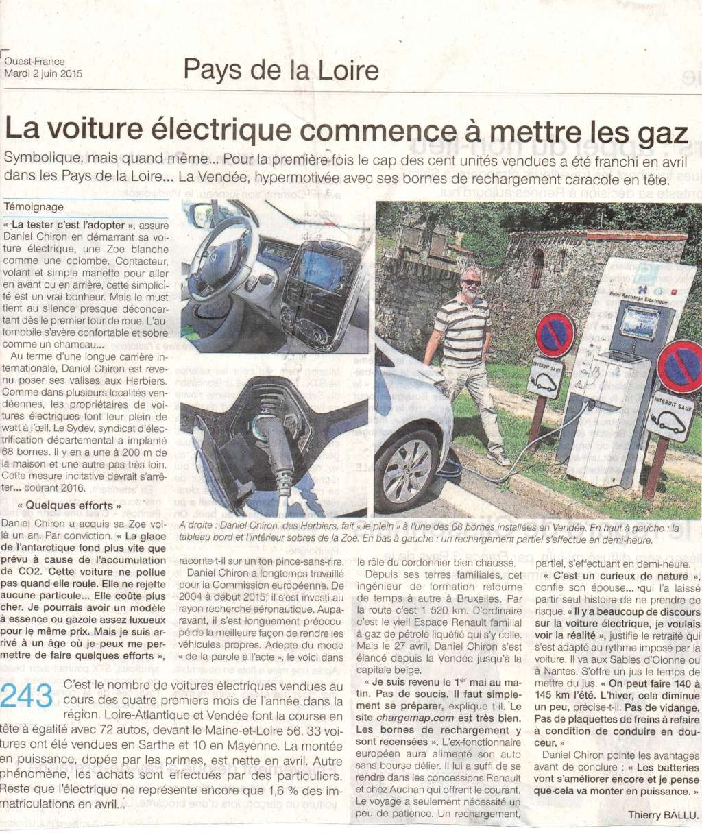 Ouest France Vendée - supplémént 24 pages spécial Vendée Electrique Tour 2015 Ouest_10