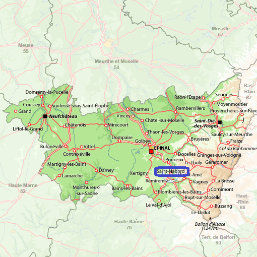 Vosges (88) Saint Nabord, 4 km au Nord de Remiremont/PKG/SP/* Url10