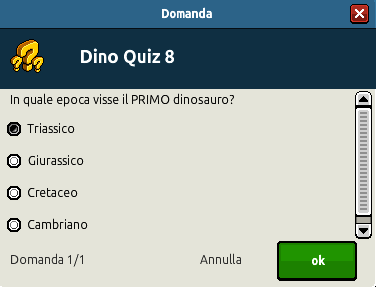 [ALL] Soluzione Quiz Dinosaur World - #8 137
