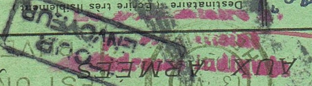 CARTE POSTALE FRANCHISE MILITAIRE PRIORITE pour un prisonnier envoyé au Feldpostnummer 32000 Ccf21012